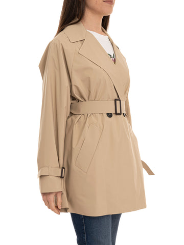 Spolverino doppio petto WKDOVATTA Beige Weekend Max Mara Donna
