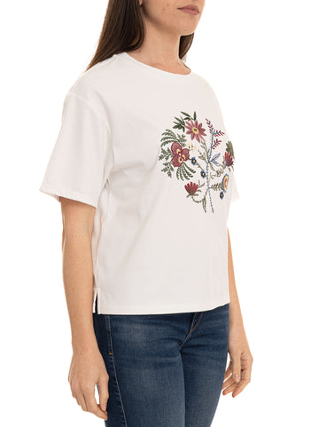 T-shirt girocollo WKDSABATO Bianco Weekend Max Mara Donna