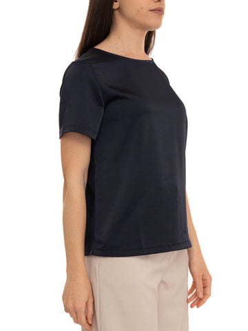 T-shirt girocollo WKDZONA Blu Weekend Max Mara Donna