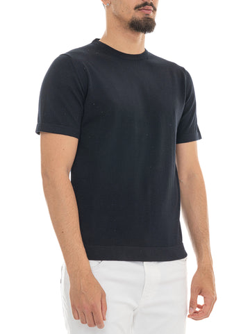 Maglia girocollo Blu Woolrich Uomo