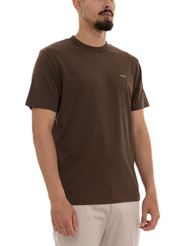 T-shirt Marrone Woolrich Uomo