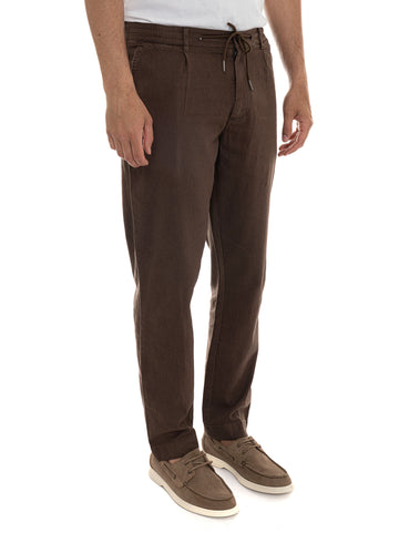 Pantaloni con la coulisse Marrone Woolrich Uomo