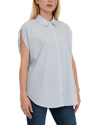 Camicia Celeste Woolrich Donna