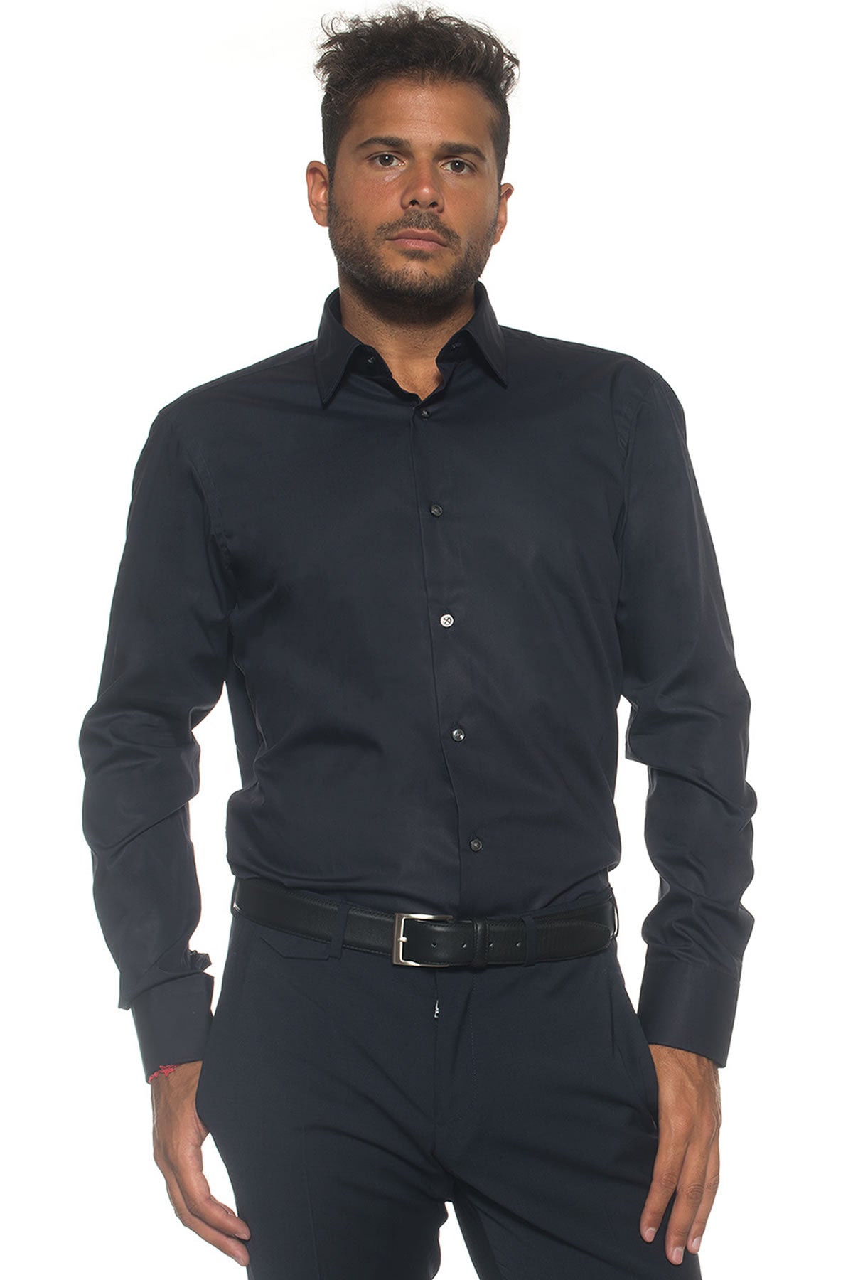 Camicia classica da uomo Blu-viola Carrel Uomo - Scaglione Ischia Camicia classica da uomo Blu-viola Carrel Uomo - Scaglione Ischia