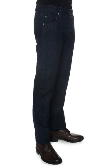 5-pocket dark denim jeans Kiton Man