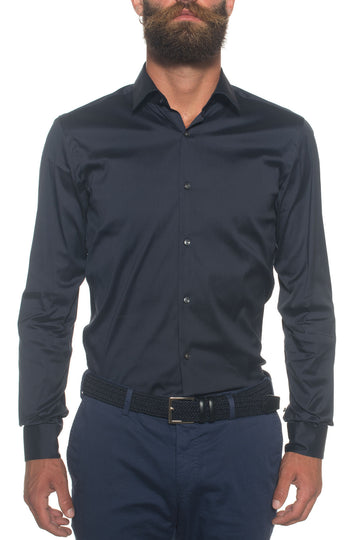 Classic Isko blue shirt for men by BOSS Menswear