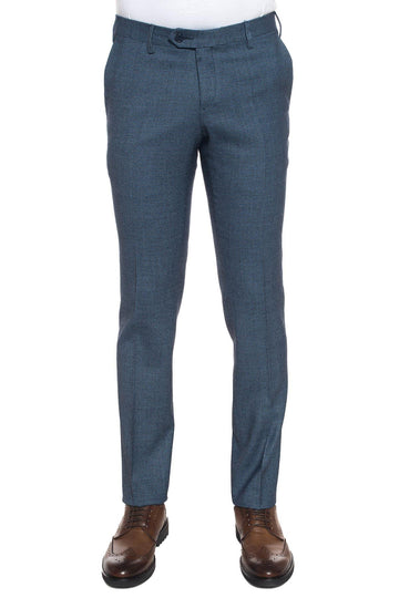 Medium blue flat pocket trousers Angelo Nardelli Man
