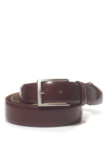 Bordeaux leather belt Angelo Nardelli Man