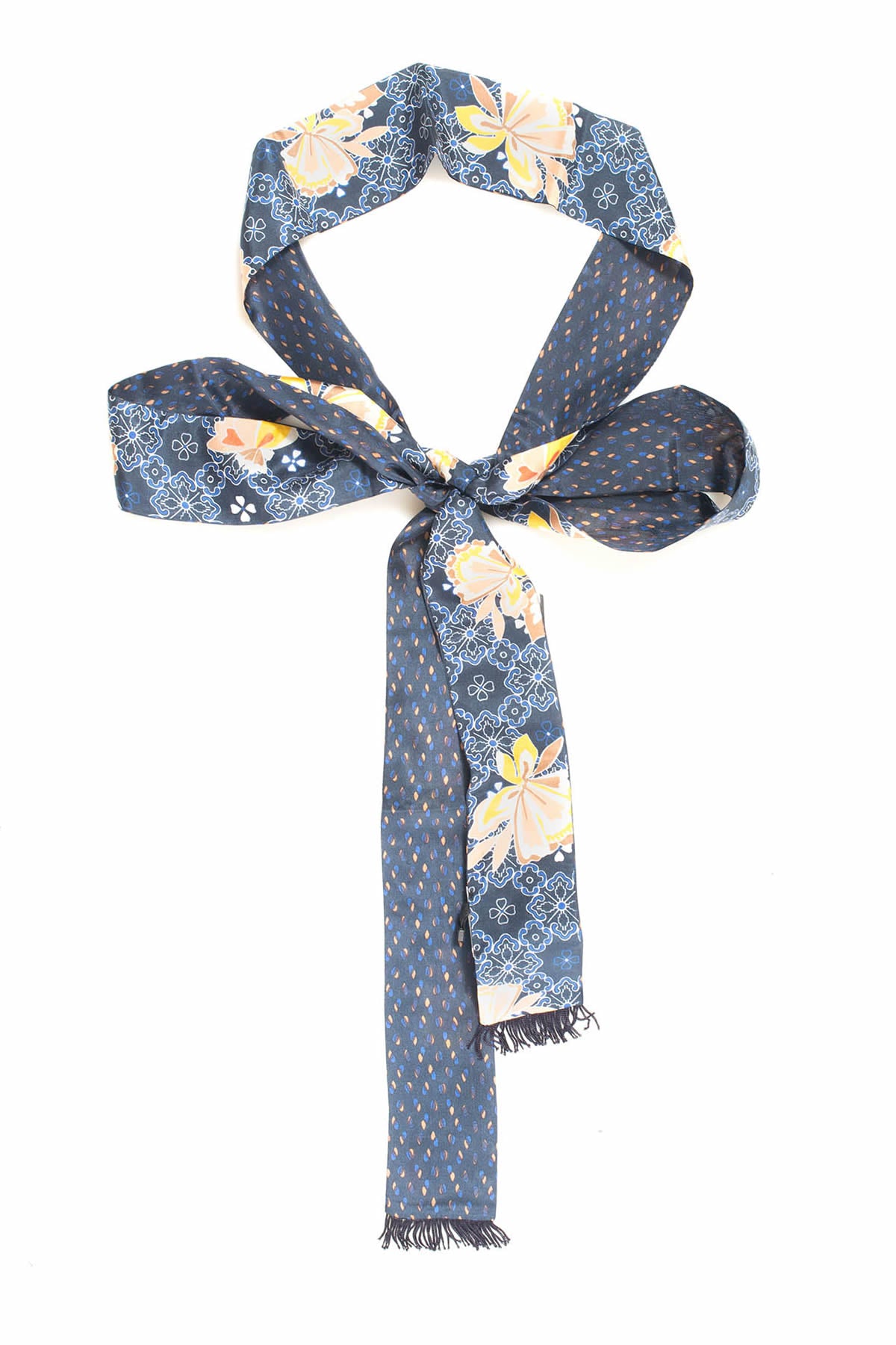 Silk scarf Blue Pennyblack Woman Scaglione Ischia