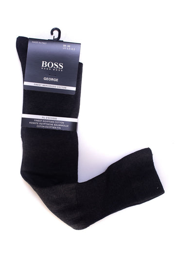 George Anthracite long classic socks by BOSS Menswear