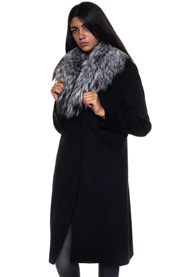 Long coat Black Cinzia Rocca Woman