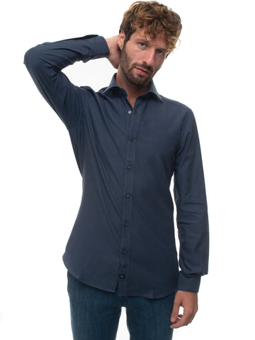 Camicia casual Blu denim Fay Uomo