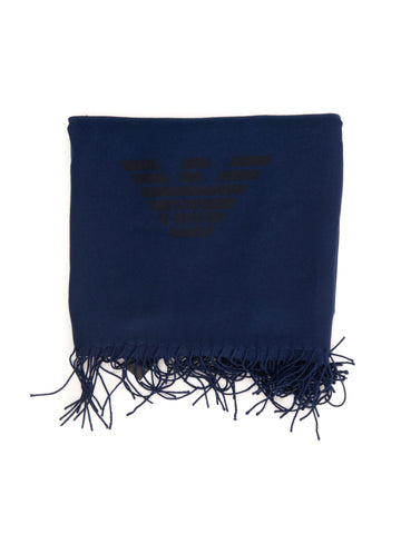 Pashmina scarf Blue Emporio Armani Man