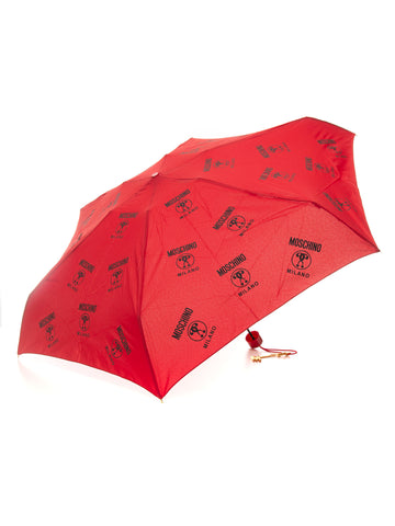 Folding umbrella Red Moschino Woman