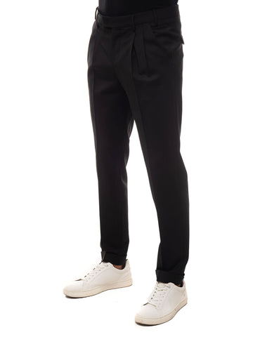 Trousers with pleats Black PT01 Man