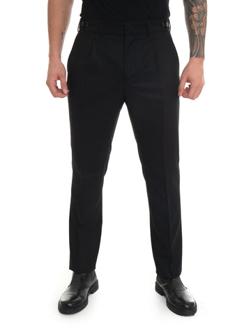 Flannel trousers BERTO Black Berwich Man
