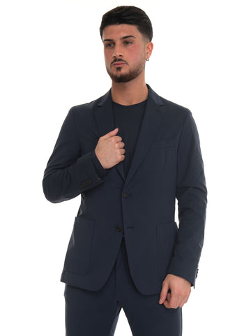 Unlined deconstructed jacket Blue by BOSS Man