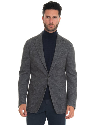 Gray Canali Man 2-button jacket