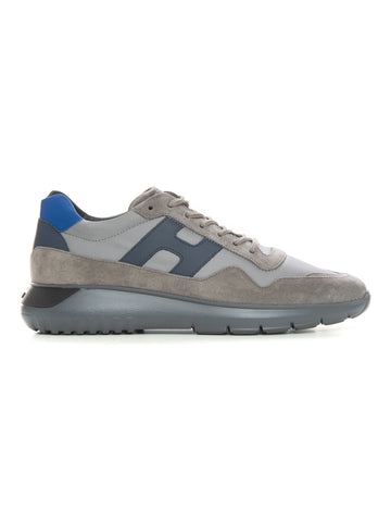 Sneakers in canvas and leather Interactive3 cube Gray Hogan Man
