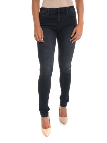 5-pocket jeans Gray denim Love Moschino Woman