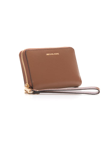 Leather zip around wallet Michael Kors Woman