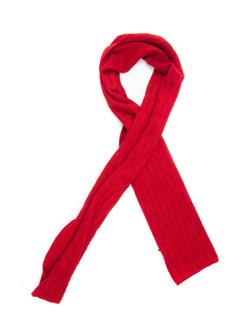 Classic Scarf Rosso Moschino Woman