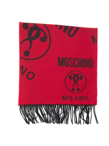 Patterned scarf Red Moschino Man