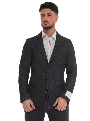 Anthracite 2-button jacket Paoloni Man