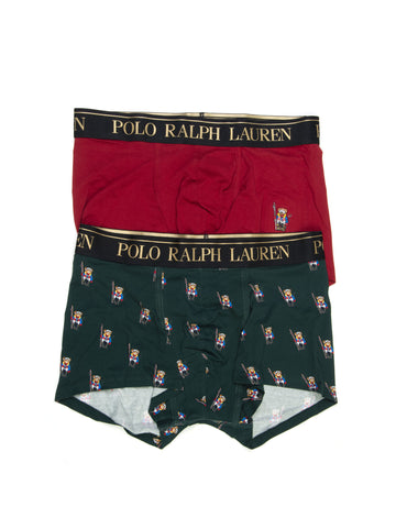 Set of 2 red-green Ralph Lauren Man underwear boxers