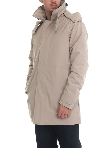Hooded jacket Beige Save the Duck Man