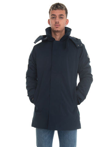 Hooded jacket Blue black Save the Duck Man