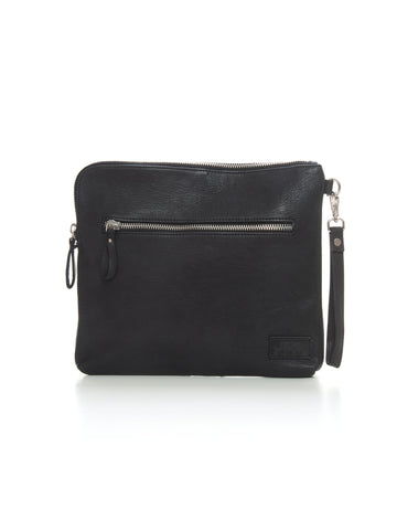 Leather clutch bag Black The Jack Leathers Man