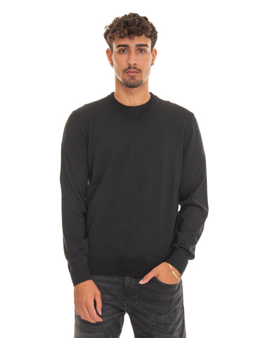 BARAM V-neck sweater Black BOSS Man