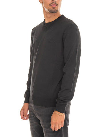 BARAM V-neck sweater Black BOSS Man