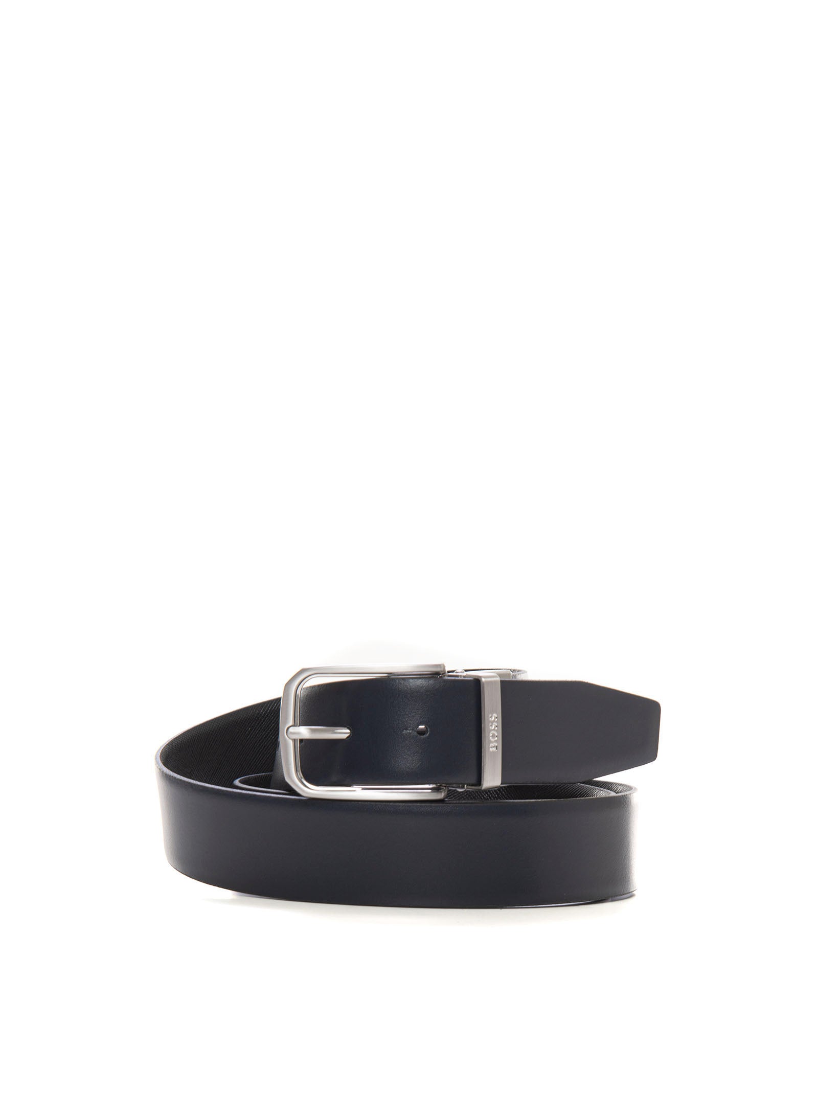 Box belt with double buckle GINN Black-blue BOSS Men