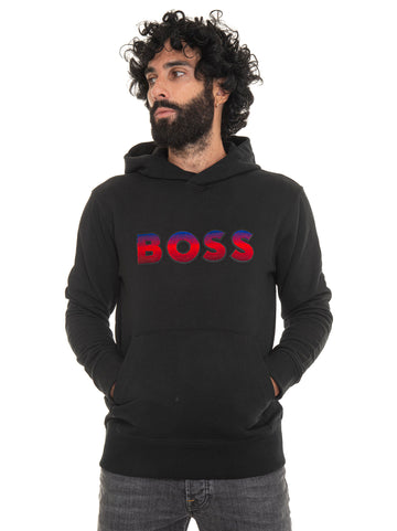 SEEGER99 Hooded Sweatshirt Black BOSS Men