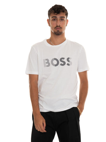 T-shirt girocollo TEE Bianco BOSS Uomo