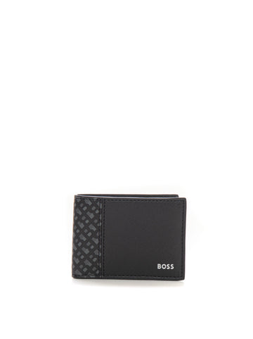ZAIR-S small leather wallet Black BOSS Man