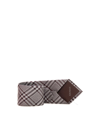 Canali Men's Brown Silk Tie