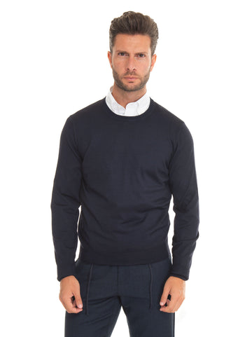 Blue Canali Man crewneck sweater