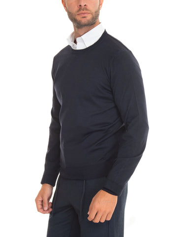 Blue Canali Man crewneck sweater