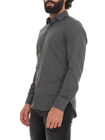 Carrel Men's Grey-black casual shirt