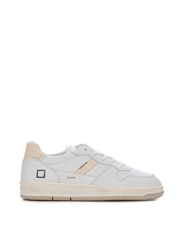 COURT 2.0 leather sneakers with laces White DATE Men