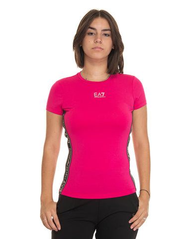 Fuchsia EA7 Women's T-shirt