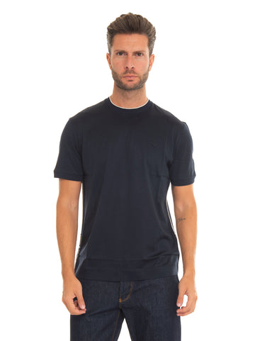 Emporio Armani Man Blue Crew-neck T-shirt