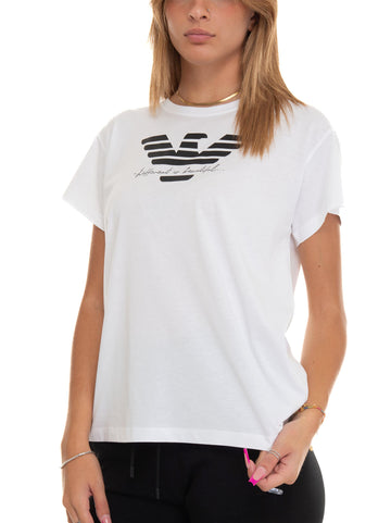 White-black Emporio Armani Women's T-shirt