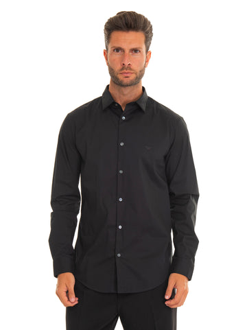 Casual shirt Black Emporio Armani Man