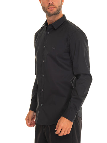 Casual shirt Black Emporio Armani Man