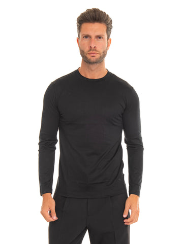 Crew-neck T-shirt Black Emporio Armani Man