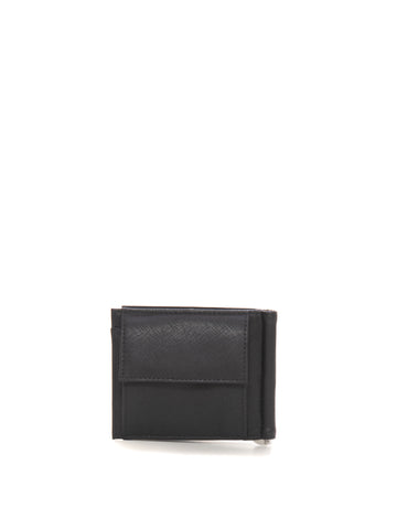 Wallet with money clip Black Emporio Armani Men